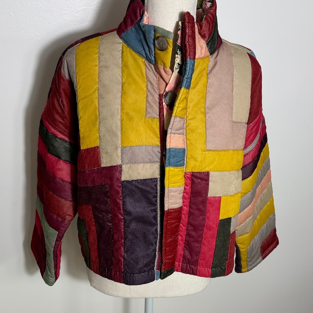 Kimchi Blue Colorful Patchwork Jacket XS - Picture 4 of 7